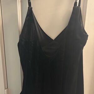 Floor length black dress from Lulus